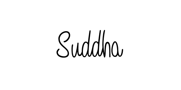 Make a beautiful signature design for name Suddha. With this signature (Angelique-Rose-font-FFP) style, you can create a handwritten signature for free. Suddha signature style 5 images and pictures png