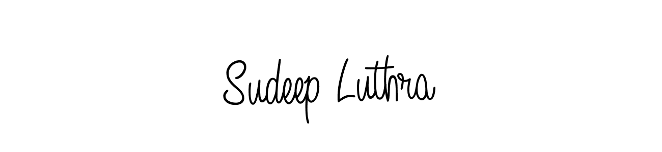 Make a short Sudeep Luthra signature style. Manage your documents anywhere anytime using Angelique-Rose-font-FFP. Create and add eSignatures, submit forms, share and send files easily. Sudeep Luthra signature style 5 images and pictures png