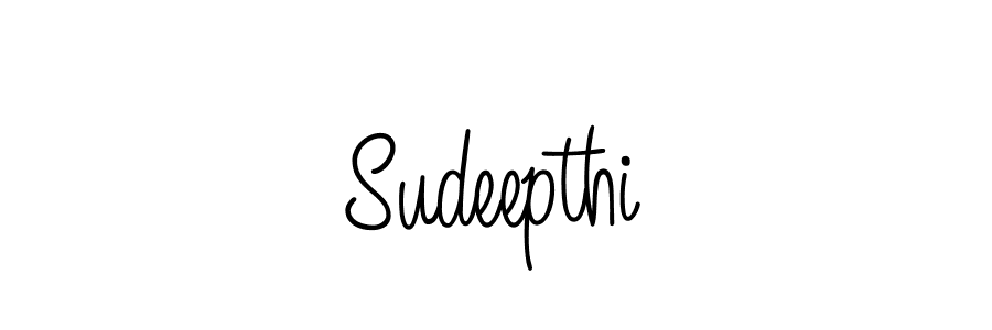 You should practise on your own different ways (Angelique-Rose-font-FFP) to write your name (Sudeepthi) in signature. don't let someone else do it for you. Sudeepthi signature style 5 images and pictures png