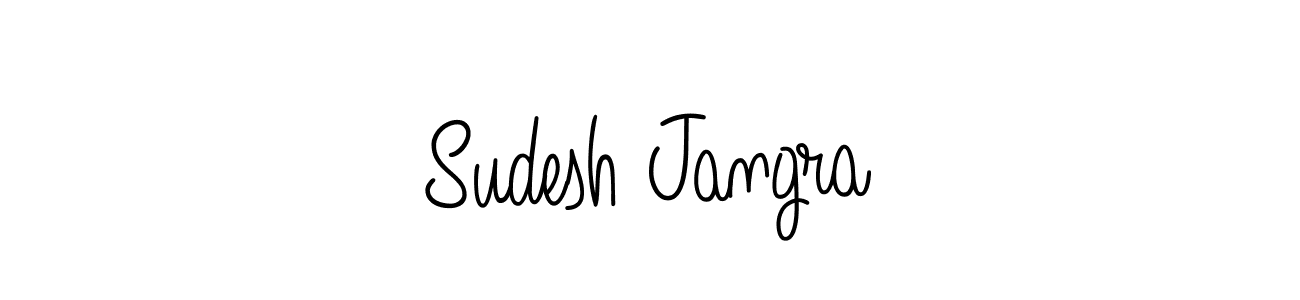 Angelique-Rose-font-FFP is a professional signature style that is perfect for those who want to add a touch of class to their signature. It is also a great choice for those who want to make their signature more unique. Get Sudesh Jangra name to fancy signature for free. Sudesh Jangra signature style 5 images and pictures png