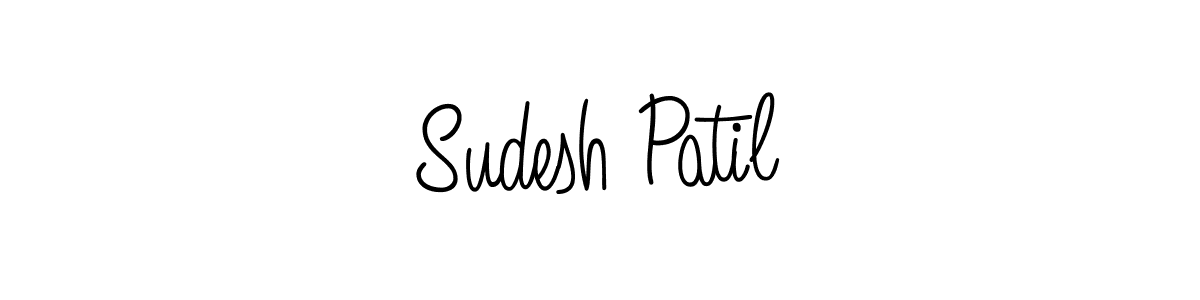 How to Draw Sudesh Patil signature style? Angelique-Rose-font-FFP is a latest design signature styles for name Sudesh Patil. Sudesh Patil signature style 5 images and pictures png