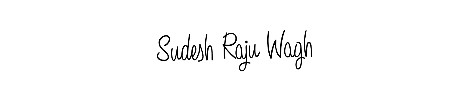 Sudesh Raju Wagh stylish signature style. Best Handwritten Sign (Angelique-Rose-font-FFP) for my name. Handwritten Signature Collection Ideas for my name Sudesh Raju Wagh. Sudesh Raju Wagh signature style 5 images and pictures png