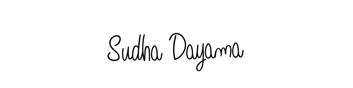 Sudha Dayama stylish signature style. Best Handwritten Sign (Angelique-Rose-font-FFP) for my name. Handwritten Signature Collection Ideas for my name Sudha Dayama. Sudha Dayama signature style 5 images and pictures png