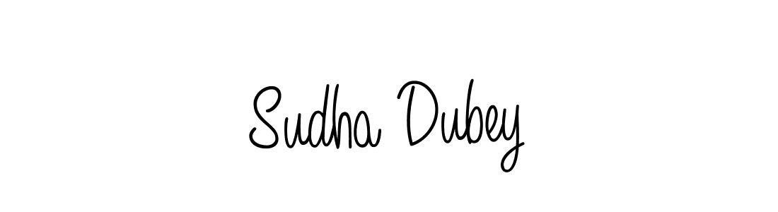 Sudha Dubey stylish signature style. Best Handwritten Sign (Angelique-Rose-font-FFP) for my name. Handwritten Signature Collection Ideas for my name Sudha Dubey. Sudha Dubey signature style 5 images and pictures png