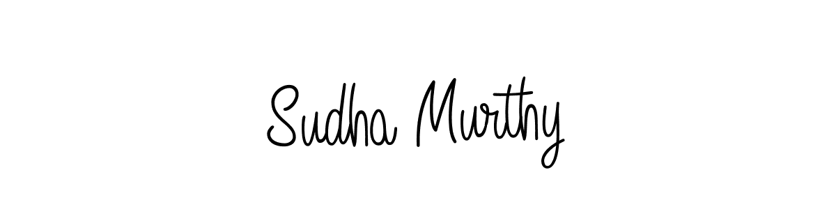 Sudha Murthy stylish signature style. Best Handwritten Sign (Angelique-Rose-font-FFP) for my name. Handwritten Signature Collection Ideas for my name Sudha Murthy. Sudha Murthy signature style 5 images and pictures png