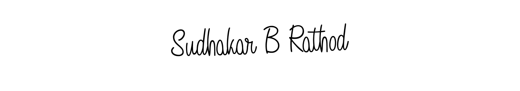 How to make Sudhakar B Rathod name signature. Use Angelique-Rose-font-FFP style for creating short signs online. This is the latest handwritten sign. Sudhakar B Rathod signature style 5 images and pictures png