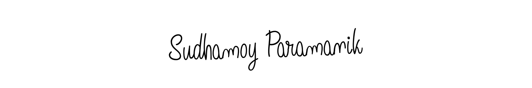 Design your own signature with our free online signature maker. With this signature software, you can create a handwritten (Angelique-Rose-font-FFP) signature for name Sudhamoy Paramanik. Sudhamoy Paramanik signature style 5 images and pictures png