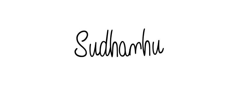 The best way (Angelique-Rose-font-FFP) to make a short signature is to pick only two or three words in your name. The name Sudhanhu include a total of six letters. For converting this name. Sudhanhu signature style 5 images and pictures png