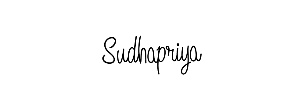 How to make Sudhapriya name signature. Use Angelique-Rose-font-FFP style for creating short signs online. This is the latest handwritten sign. Sudhapriya signature style 5 images and pictures png