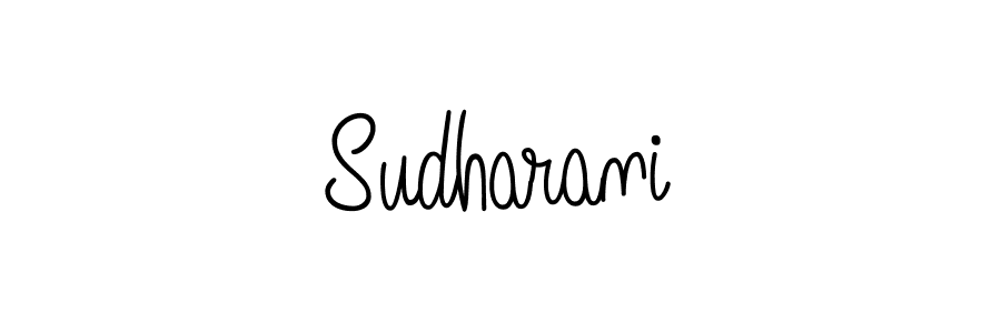 Sudharani stylish signature style. Best Handwritten Sign (Angelique-Rose-font-FFP) for my name. Handwritten Signature Collection Ideas for my name Sudharani. Sudharani signature style 5 images and pictures png