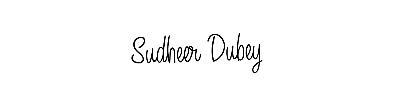 You should practise on your own different ways (Angelique-Rose-font-FFP) to write your name (Sudheer Dubey) in signature. don't let someone else do it for you. Sudheer Dubey signature style 5 images and pictures png