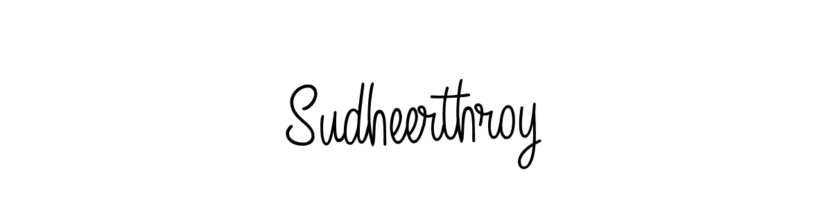 Use a signature maker to create a handwritten signature online. With this signature software, you can design (Angelique-Rose-font-FFP) your own signature for name Sudheerthroy. Sudheerthroy signature style 5 images and pictures png