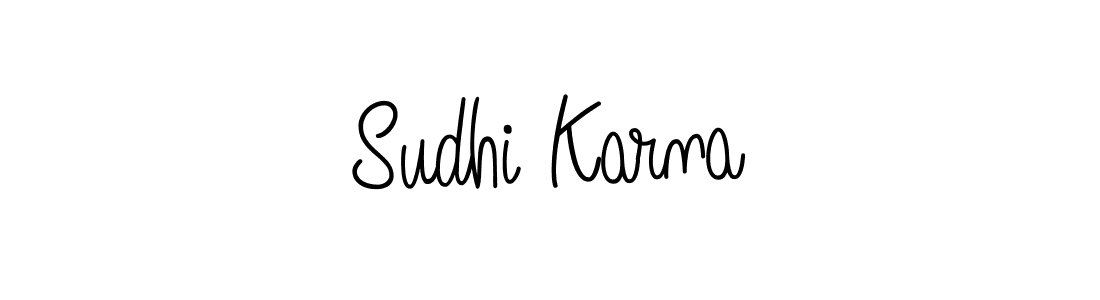 How to make Sudhi Karna signature? Angelique-Rose-font-FFP is a professional autograph style. Create handwritten signature for Sudhi Karna name. Sudhi Karna signature style 5 images and pictures png