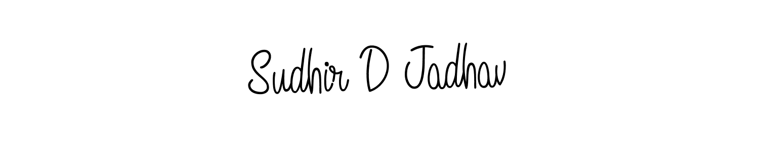 This is the best signature style for the Sudhir D Jadhav name. Also you like these signature font (Angelique-Rose-font-FFP). Mix name signature. Sudhir D Jadhav signature style 5 images and pictures png