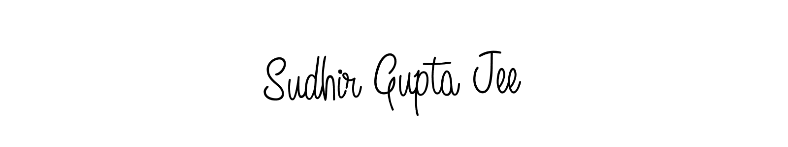 You should practise on your own different ways (Angelique-Rose-font-FFP) to write your name (Sudhir Gupta Jee) in signature. don't let someone else do it for you. Sudhir Gupta Jee signature style 5 images and pictures png