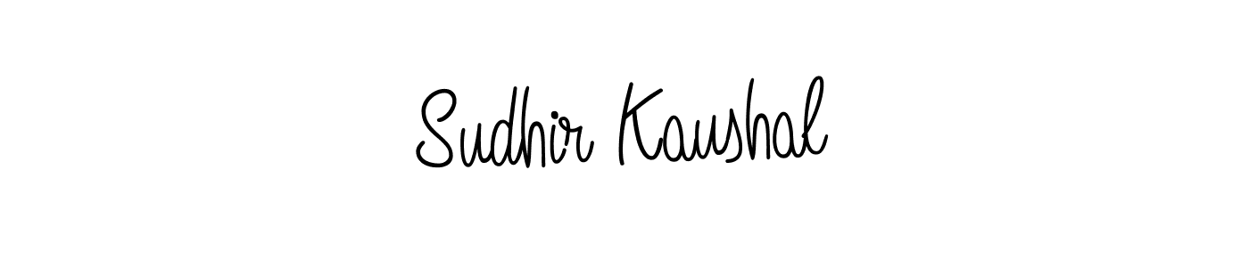 The best way (Angelique-Rose-font-FFP) to make a short signature is to pick only two or three words in your name. The name Sudhir Kaushal include a total of six letters. For converting this name. Sudhir Kaushal signature style 5 images and pictures png