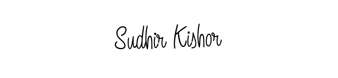 Use a signature maker to create a handwritten signature online. With this signature software, you can design (Angelique-Rose-font-FFP) your own signature for name Sudhir Kishor. Sudhir Kishor signature style 5 images and pictures png