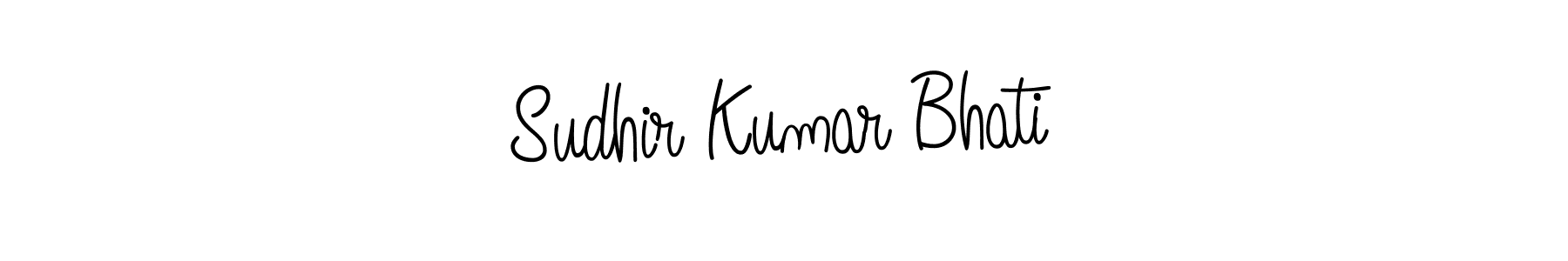 Make a beautiful signature design for name Sudhir Kumar Bhati. With this signature (Angelique-Rose-font-FFP) style, you can create a handwritten signature for free. Sudhir Kumar Bhati signature style 5 images and pictures png