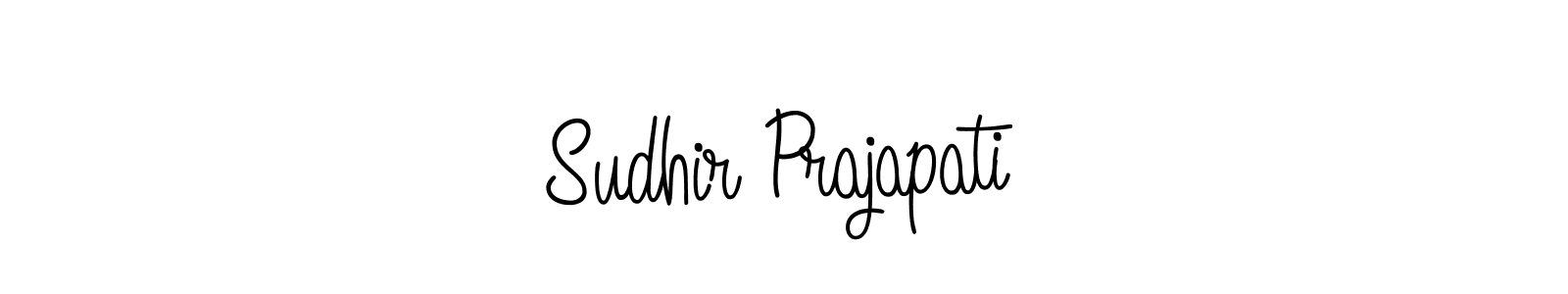 Design your own signature with our free online signature maker. With this signature software, you can create a handwritten (Angelique-Rose-font-FFP) signature for name Sudhir Prajapati. Sudhir Prajapati signature style 5 images and pictures png