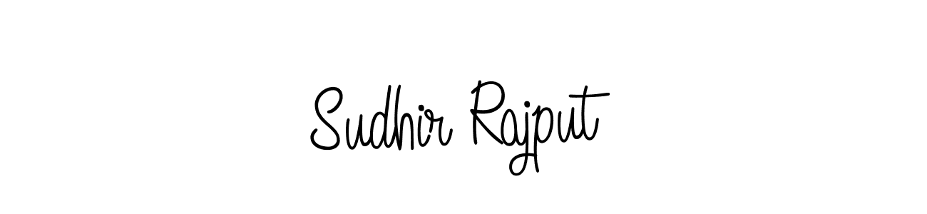 Use a signature maker to create a handwritten signature online. With this signature software, you can design (Angelique-Rose-font-FFP) your own signature for name Sudhir Rajput. Sudhir Rajput signature style 5 images and pictures png