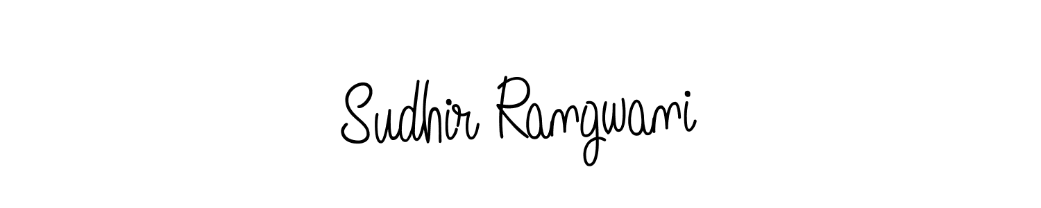Make a short Sudhir Rangwani signature style. Manage your documents anywhere anytime using Angelique-Rose-font-FFP. Create and add eSignatures, submit forms, share and send files easily. Sudhir Rangwani signature style 5 images and pictures png