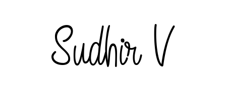 The Angelique-Rose-font-FFP font transforms the name Sudhir V into an executive sign with sharp precision and distinguished character. Sudhir V signature style 5 images and pictures png