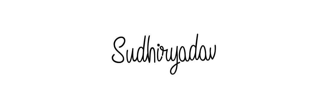 Use a signature maker to create a handwritten signature online. With this signature software, you can design (Angelique-Rose-font-FFP) your own signature for name Sudhiryadav. Sudhiryadav signature style 5 images and pictures png