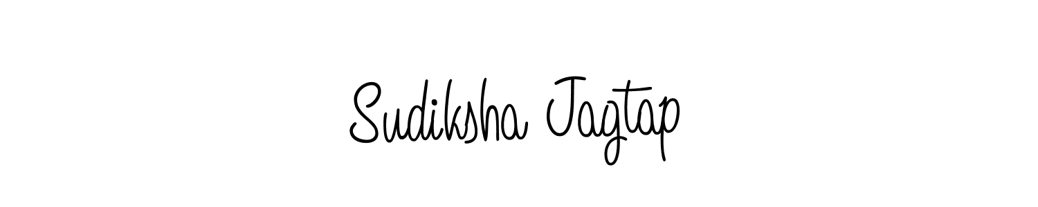 Use a signature maker to create a handwritten signature online. With this signature software, you can design (Angelique-Rose-font-FFP) your own signature for name Sudiksha Jagtap. Sudiksha Jagtap signature style 5 images and pictures png