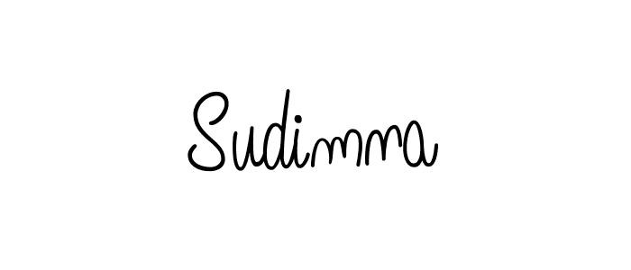 How to make Sudimna name signature. Use Angelique-Rose-font-FFP style for creating short signs online. This is the latest handwritten sign. Sudimna signature style 5 images and pictures png