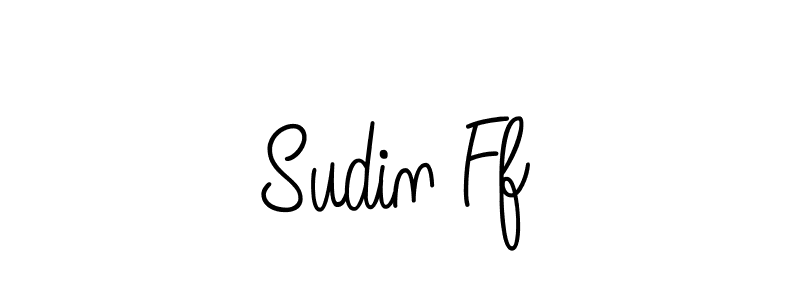 Sudin Ff stylish signature style. Best Handwritten Sign (Angelique-Rose-font-FFP) for my name. Handwritten Signature Collection Ideas for my name Sudin Ff. Sudin Ff signature style 5 images and pictures png