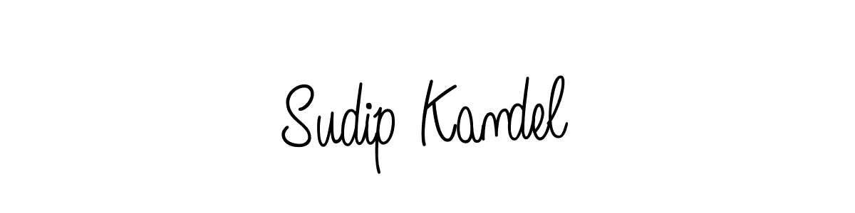 How to make Sudip Kandel name signature. Use Angelique-Rose-font-FFP style for creating short signs online. This is the latest handwritten sign. Sudip Kandel signature style 5 images and pictures png