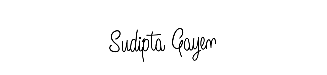 Create a beautiful signature design for name Sudipta Gayen. With this signature (Angelique-Rose-font-FFP) fonts, you can make a handwritten signature for free. Sudipta Gayen signature style 5 images and pictures png