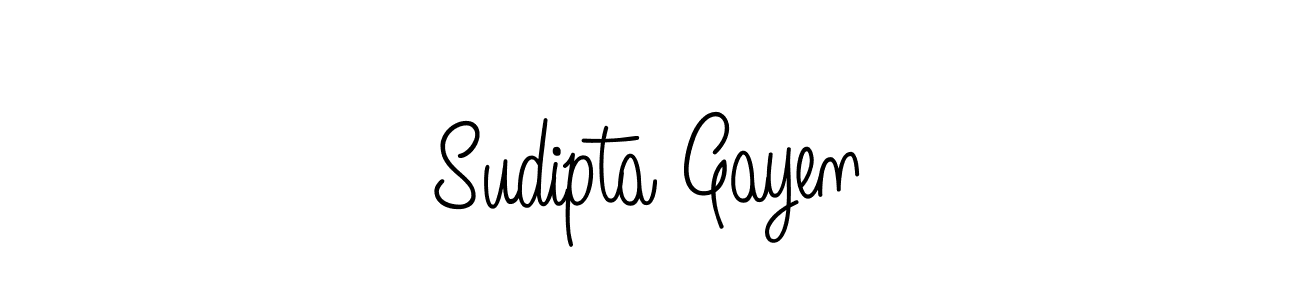 How to make Sudipta Gayen name signature. Use Angelique-Rose-font-FFP style for creating short signs online. This is the latest handwritten sign. Sudipta Gayen signature style 5 images and pictures png