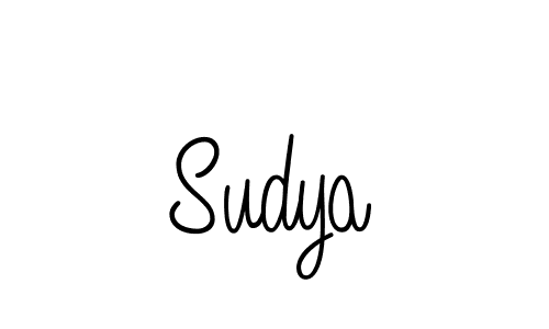 How to make Sudya signature? Angelique-Rose-font-FFP is a professional autograph style. Create handwritten signature for Sudya name. Sudya signature style 5 images and pictures png