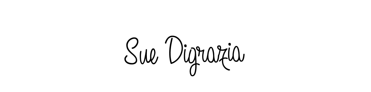 Use a signature maker to create a handwritten signature online. With this signature software, you can design (Angelique-Rose-font-FFP) your own signature for name Sue Digrazia. Sue Digrazia signature style 5 images and pictures png