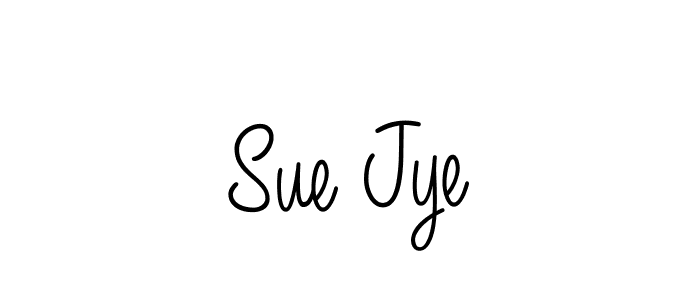 Use a signature maker to create a handwritten signature online. With this signature software, you can design (Angelique-Rose-font-FFP) your own signature for name Sue Jye. Sue Jye signature style 5 images and pictures png
