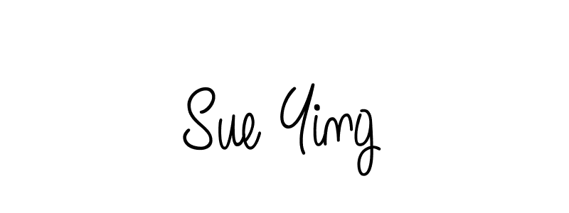 Make a beautiful signature design for name Sue Ying. With this signature (Angelique-Rose-font-FFP) style, you can create a handwritten signature for free. Sue Ying signature style 5 images and pictures png