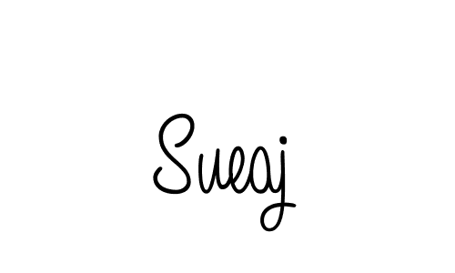 Design your own signature with our free online signature maker. With this signature software, you can create a handwritten (Angelique-Rose-font-FFP) signature for name Sueaj. Sueaj signature style 5 images and pictures png
