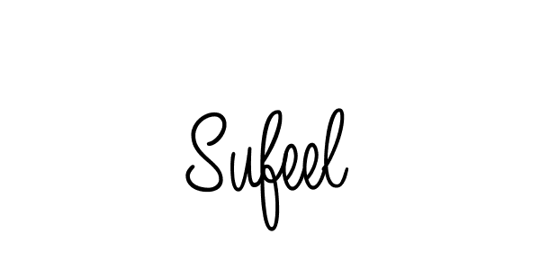 Use a signature maker to create a handwritten signature online. With this signature software, you can design (Angelique-Rose-font-FFP) your own signature for name Sufeel. Sufeel signature style 5 images and pictures png