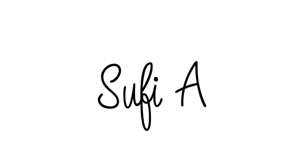 Make a beautiful signature design for name Sufi A. With this signature (Angelique-Rose-font-FFP) style, you can create a handwritten signature for free. Sufi A signature style 5 images and pictures png