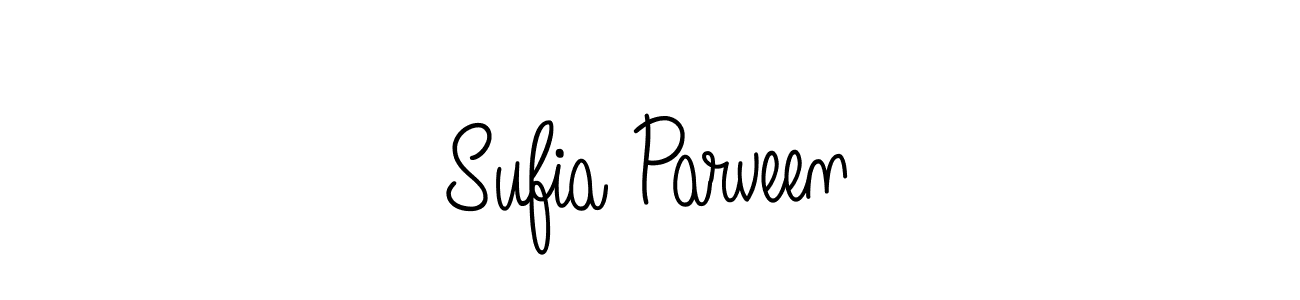 Design your own signature with our free online signature maker. With this signature software, you can create a handwritten (Angelique-Rose-font-FFP) signature for name Sufia Parveen. Sufia Parveen signature style 5 images and pictures png