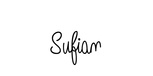 You should practise on your own different ways (Angelique-Rose-font-FFP) to write your name (Sufian) in signature. don't let someone else do it for you. Sufian signature style 5 images and pictures png
