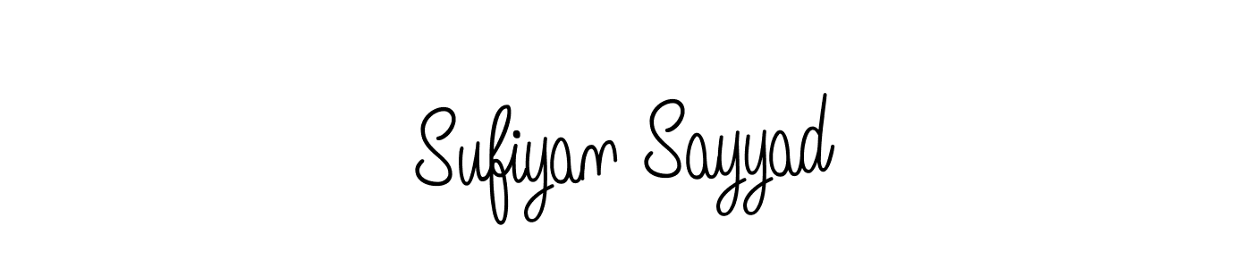 Make a beautiful signature design for name Sufiyan Sayyad. With this signature (Angelique-Rose-font-FFP) style, you can create a handwritten signature for free. Sufiyan Sayyad signature style 5 images and pictures png