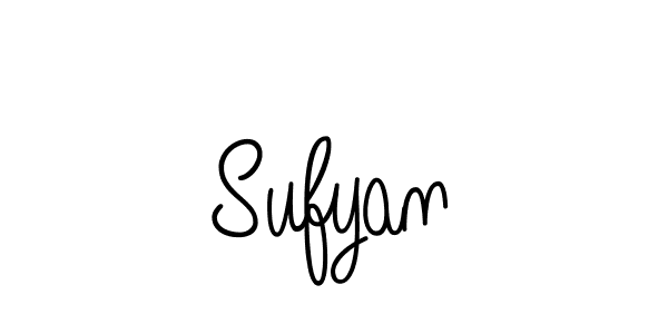 Design your own signature with our free online signature maker. With this signature software, you can create a handwritten (Angelique-Rose-font-FFP) signature for name Sufyan. Sufyan signature style 5 images and pictures png