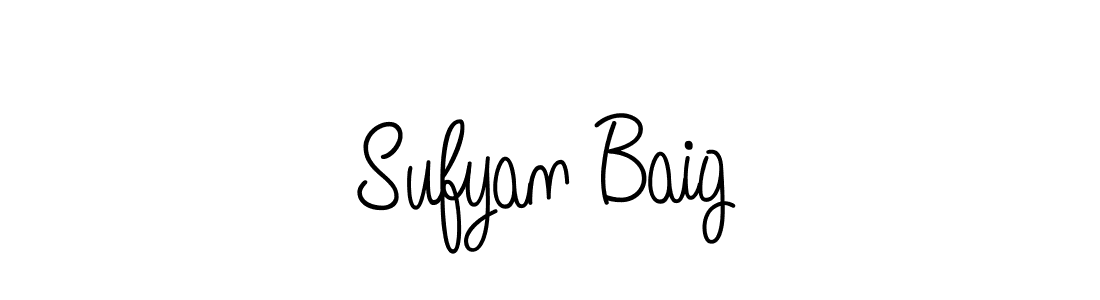 Sufyan Baig stylish signature style. Best Handwritten Sign (Angelique-Rose-font-FFP) for my name. Handwritten Signature Collection Ideas for my name Sufyan Baig. Sufyan Baig signature style 5 images and pictures png