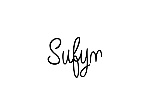Sufyn stylish signature style. Best Handwritten Sign (Angelique-Rose-font-FFP) for my name. Handwritten Signature Collection Ideas for my name Sufyn. Sufyn signature style 5 images and pictures png
