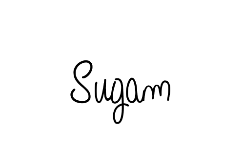 Sugam stylish signature style. Best Handwritten Sign (Angelique-Rose-font-FFP) for my name. Handwritten Signature Collection Ideas for my name Sugam. Sugam signature style 5 images and pictures png