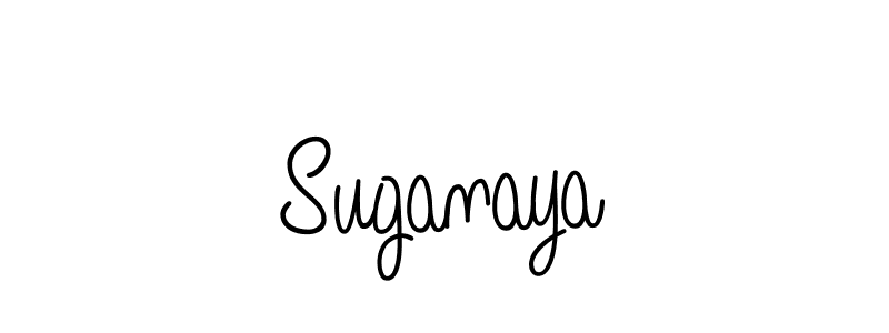 Create a beautiful signature design for name Suganaya. With this signature (Angelique-Rose-font-FFP) fonts, you can make a handwritten signature for free. Suganaya signature style 5 images and pictures png