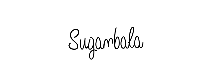 Design your own signature with our free online signature maker. With this signature software, you can create a handwritten (Angelique-Rose-font-FFP) signature for name Suganbala. Suganbala signature style 5 images and pictures png