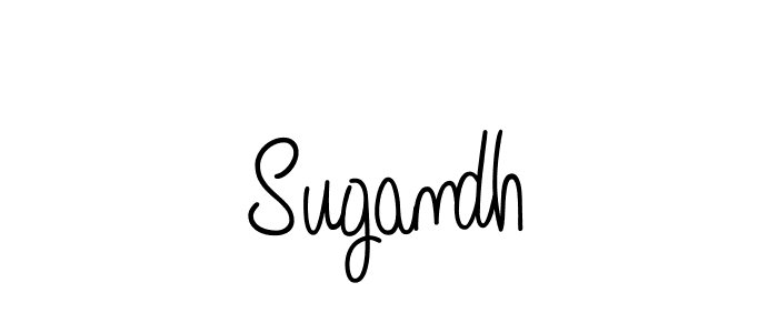 Use a signature maker to create a handwritten signature online. With this signature software, you can design (Angelique-Rose-font-FFP) your own signature for name Sugandh. Sugandh signature style 5 images and pictures png